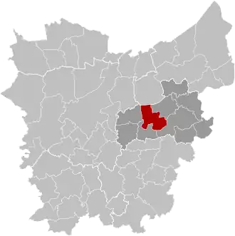 Localisation de Berlare