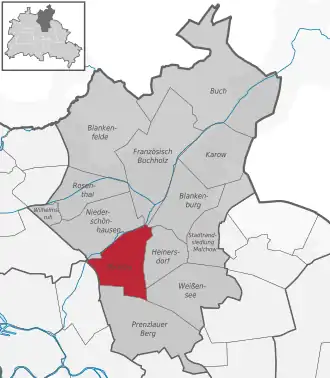 Localisation de Berlin-Pankow