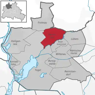 Localisation de Berlin-Hermsdorf