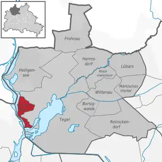 Localisation de Berlin-Konradshöhe