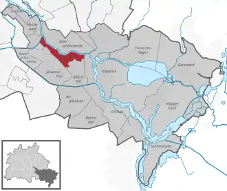 Localisation de Berlin-Adlershof