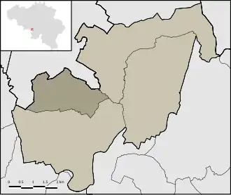 Localisation de Bienne-lez-Happart