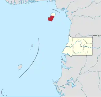 Localisation de Bioko-Sur