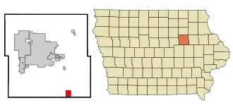 Localisation de La Porte City