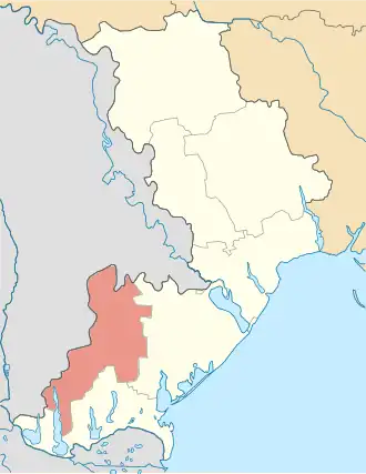 Localisation de Raïon de Bolhrad