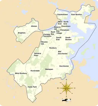 Localisation de Mattapan