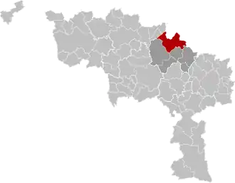 Localisation de Braine-le-Comte