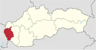 Localisation de Région de Bratislava