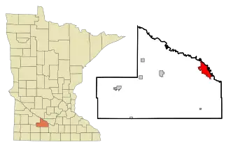 Localisation de New Ulm