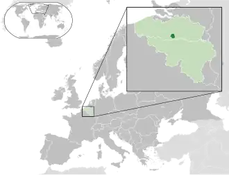 Localisation de Région de Bruxelles-Capitale