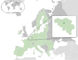 Localisation de Bruxelles