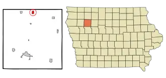 Localisation de Sioux Rapids