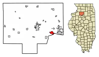 Localisation de Depue