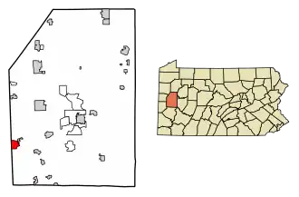 Localisation de Zelienople