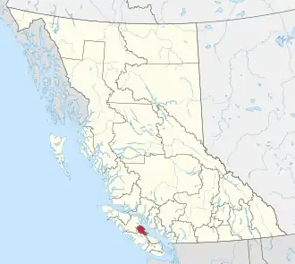 Localisation de District régional de Comox Valley