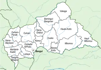 Localisation de Préfectures