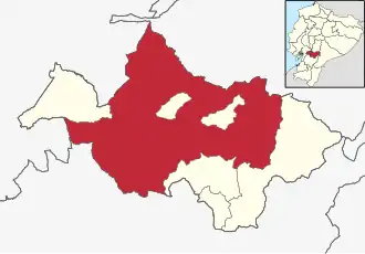 Localisation de Canton de Cañar