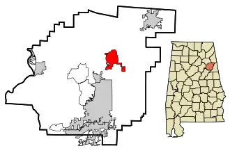 Localisation de Jacksonville