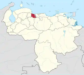 Localisation de État de Carabobo