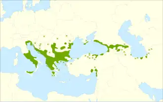 Description de l'image Carpinus orientalis range.svg.