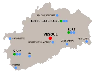 Carte de l'organisation