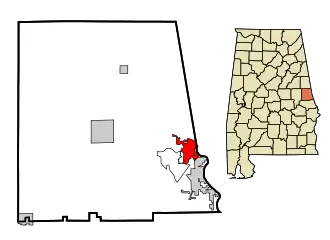 Localisation de Lanett