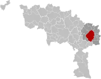 Localisation de Charleroi