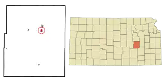 Localisation de Cottonwood Falls