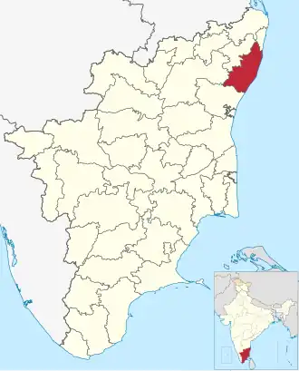 Localisation de District de Chengalpattu