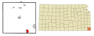 Localisation de Baxter Springs