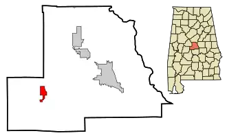 Localisation de Maplesville