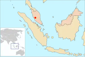 Description de l'image Chimarrogale hantu distribution.svg.