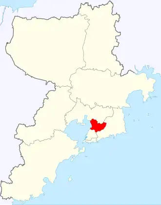 Localisation de Lǐcāng Qū