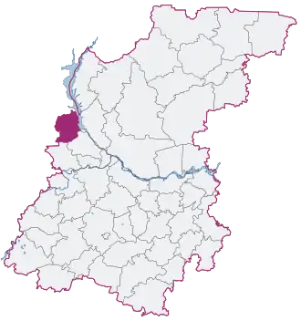 Localisation de Okroug urbain de Tchkalovsk