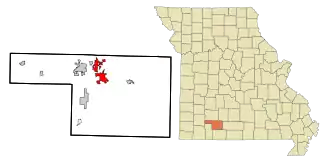 Localisation de Ozark