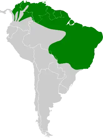 Description de l'image Chrysolampis mosquitus map.svg.