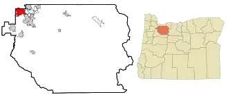 Localisation de Lake Oswego