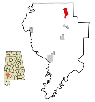 Localisation de Thomasville