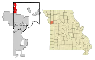 Localisation de Smithville