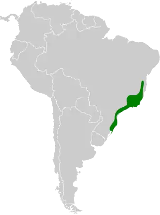 Description de l'image Clytolaema rubricauda map.svg.