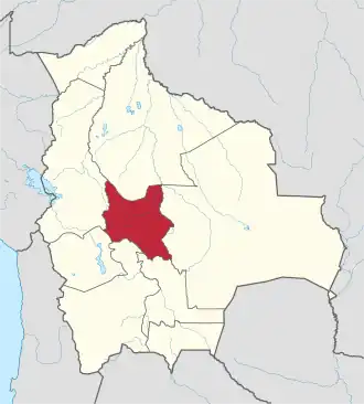 Localisation de Département de Cochabamba