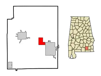 Localisation de New Brockton