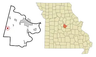 Localisation de Russellville