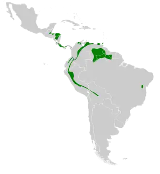 Description de l'image Colibri delphinae map.svg.