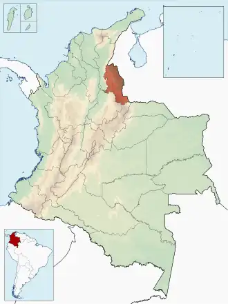 Localisation de Norte de Santander