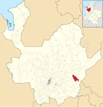 Localisation de Caracolí