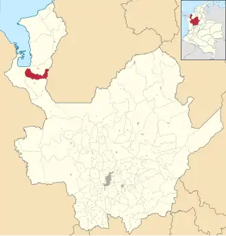 Localisation de Carepa