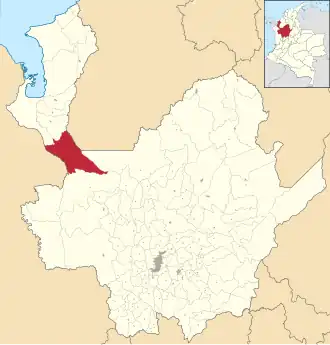 Localisation de Mutatá