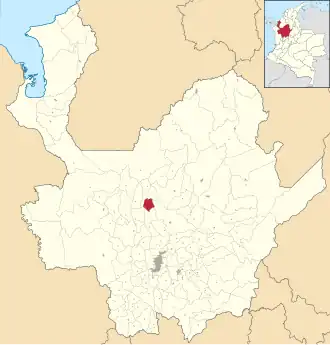 Localisation de San José de la Montaña