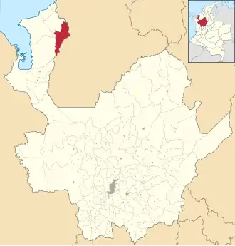Localisation de San Pedro de Urabá